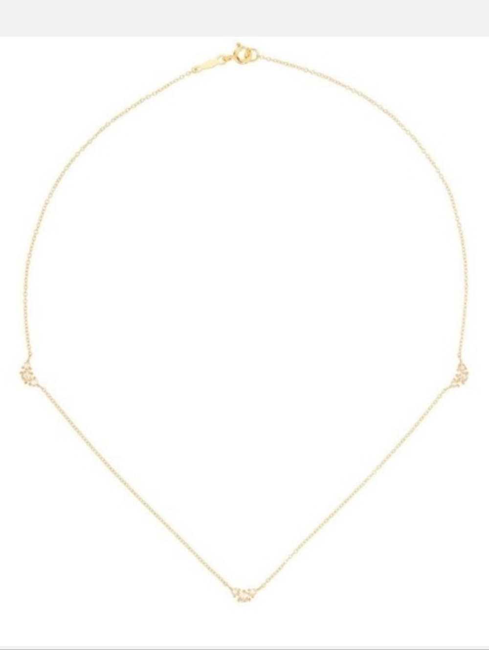 Catbird Snow Queen / Sleeping Beauty Necklace Gold Diamond / Slumberous Light